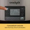 Crock Pot Mytime Technology 6-kwartowy programowalny powolny kuchennik i podgrzewacz żywności z cyfrowym timerem, stal nierdzewna (2137020)