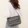 Evening Bags Women Multi-Layer Crossbody Bag Casual Pouch Large Capacity Versatile Adjustable Strap Daily Commuting