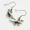 Boucles d'oreilles pendantes T Rex tyrannosaure, petit dinosaure, théropode préhistorique, cadeau pour amoureux