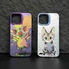 Étuis de téléphone portable Étui pour IPHONE11 IPHONE12 IPHONE13PRO 14PRO 15 15PRO 15PROMAX graffiti petit animal anti-chute étui de téléphone portableY240325