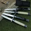 The 10'' Italy Godfather Stiletto Mafia Folding knife Horizontal Auto Pocket knives EDC Tools