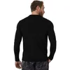 Heren 100% Merinowol Thermische T-shirt met lange mouwen Base Laye Merinowol Shirt 250g Wicking Ademend Anti-geur 240315