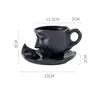 Tazze Love Kissing Tazza minimalista per viso umano da 260 ml Tazza da tè e piattino unici per ufficio Compleanno Casa romantica Famiglia