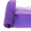 Écharpes 25 PC écharpes de chaise couverture d'arc décoration de mariage Organza pour couverture de chaise bandes de noeud fête banquet événement chaise décors 18 cm x 275 cm