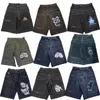 JNCO Shorts Y2K Hip Hop Pocket Baggy Denim Gym Shorts Män kvinnor 2023 Sommar Nya Harajuku Gothic Men Basketball Shorts Streetwear B2DO#