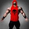 Schedel Bodybuilding Stringer Tank Tops mannen Stringer Shirt Fitn Tank Top Mannen Gym sleevel hoodies Cott Vest Gratis schip t6WT #