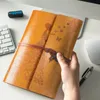 Lederen Travel Journal Notebook For Men Women 5.2 x 4 inch - Red Wine Refillable Notebook Journalsa6 Leather Bound Travel 240311