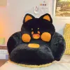 Kussen kawaii zachte kat zitten kussens kussens kussens stoel kussen gevulde pluche bank binnensoor vloer thuisstoel decor winter kinderen meisje cadeau