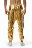 Pantaloni da uomo 2024 Shiny God Metallic Jogger Pantaloni sportivi Hip Hop Wet Look Pocket Cargao Pantaloni Uomo Club Party Festival Prom Streetwear