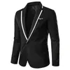 Printemps automne hommes Blazer mode mince blazer occasionnel pour hommes rose/noir/blanc un bouton hommes costume veste d'extérieur mâle 5XL 240313