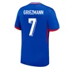 Maillot MBAPPE voetbalshirt 2024 GRIEZMANN GIROUD voetbalshirts 24 25 CAMAVINGA TCHOUAMENI SALIBA DEMBELE KOLO MUANI ZAIRE-EMERY jersey kindertenue spelerversie