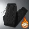 winter Lambswool Warm Thicken Sweatpants Men Fi Joggers Water Proof Casual Pants Men Plus Fleece OverSize Trousers G1Fa#