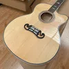 في الأسهم الجديدة 43# acoustic (الكهربائية) الغيتار J200 واحد الزاوية المفقودة جميع الخشب الصلبة في الطبيعة 202402