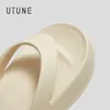 UTUNE Flip Flops Women and Men Summer Shoes Outdoor Slippers EVA Rubber Platform Beach Slides With Thick Cushion Non-slip 240309