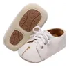 Babyschoenen Baby Baby Jongens Meisjes Mocassins Sneakers Tie-Up Zachte Zool Platte Schoenen Prewalker Antislip Walker