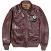 a2 Aviator Leather Jacket Horsehide Loose Fit Distred Estilo Militar Inverno Outono Desgaste J3i6 #