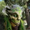 Máscaras verde elfo velho máscara de látex engraçado halloween máscara brilhante realista máscara facial completa chapelaria adulto masquerade cosplay festa adereços