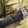 Kettenleder Titanium Stahl gewebtes Schnallen Armband für Herren Tai Chi Armband Vintage Armband Juwely Geschenkarmband 24325