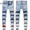 2024 Nueva pierna recta para hombres Diseñador Hip Hop Moda Pantalones para hombre Jeans Top Calidad Púrpura Motocicleta Cool Denim Pant Q3JH