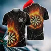 Fi Dart Platine Graphique Hommes Polo T-shirt 3D Harajuku Impression Personnalisée Tops Casual Revers Chemises Lâche À Manches Courtes l6Bq #