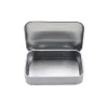 Bacs Taille: 95 * 60 * 21 mm Small Rectangle Rectangle Tin Boîte avec revêtement de couleur blanche Box à menthe