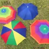 Accessoires Yada 8 os 50 Cm casquette de pêche parapluie pluie femmes Uv parapluie ensoleillé et pluvieux pour femmes coupe-vent tête parapluies casquettes Ys0018