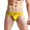 Mutande da uomo bikini in seta di ghiaccio costume da bagno slip sexy biancheria intima pantaloncini regali per uomo custodia rigonfia ragazzo morbido sissy perizoma