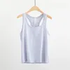 Aktiva skjortor Kvinnor Löst Fit Gym Crop Tank Sports ärmlös Vast Solid Quick Dry Running Training Ftness Workout Tops