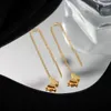 Ensemble de collier et boucles d'oreilles en acier inoxydable 316L, pendentif avec pompon papillon 3D, chaîne de clavicule, Bracelet pour femmes, bijoux à la mode, cadeau de fête