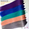 Extensions Jensfn Double Stick Color Hair Extensions Human Hair Easy To Dra Hair Real Hair Non Trace Nano 10 Par Pink Blue Color