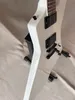 Yüksek kaliteli gitarra yılanyte elektro gitar aktif pikaplar beyaz renk maun gövdesi gül ağacı klavye