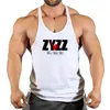 Muskulös man ärm tröja Stringer Gym Top Herrkläder Fitn Clothing Bodybuilding Shirt Vests Vest Singlet R9CV#