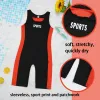 Costumes pour enfants garçons, sans manches, Design Patchwork, combinaison de Sport imprimée, gymnastique, Jogging, lutte, cyclisme, maillot de bain