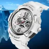 Новый 2024 Relogio Feiminino Digital Watch Женщины 30 м В водонепроницаемых электронных видах спорта для фитнес -смолы.