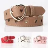 Belts Durable Women Belt Heart-shaped Buckle With Hollow Design Adjustable Faux Leather Waistband For Stylish