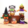 Burkar 1 Set 4 PCS Halloween Pumpkin Candy Jar presentlåda (diverse färg)