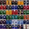 Maglia da basket retrò classica stampata Bryant Erving Pierce Hill Francis Olajuwon Johnson Westbrook Webber Bibby Williams Duncan West Stockton Malone Drexler