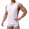 Comfy Fi Tank Top Muscle Bodybuilding Round Neck Sleevel Slim Fit T-shirt Topp undertröja Vest Brand New 35LA#