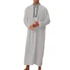 民族服イスラム教徒のファッション中東jubba thobe for men cluditional with pocket male saudi caftans kaftan robeアラビア語