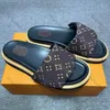 Donna uomo sandalo 10a designer slide slipper piscino cuscino piatto comfort mulo spiaggia estate in pelle nera sandale shale marca di scarpa da marchio moccioso flop size 35-45