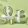 Storage Bottles Food Container Portable Eco-friendly Round Sealing Box Boxes Salad Wholesale Sorting Lunchbox