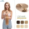 Extensies Rijke keuzes 100 strengen I tips Haarextensies Pre Bonded Stick Tips Haarverlenging Echt menselijk haar Cold Fusion Hair Extensions