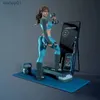 Manga anime Fitness Sports Girl Resin Figura 1/24 Scala 90mm Altezza complessiva Kit modello assemblato Kit senza assemblati miniati non dipinto Diorama Toy YQ240325