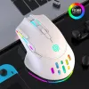 Мыши НОВАЯ перезаряжаемая беспроводная мышь USB 2,4G RGB красочная игровая мышь для настольных ПК, компьютеров, ноутбуков, ноутбуков, мышей Mause Gamer