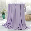 Blankets Ice Blanket Super Soft Breathable For Summer Skin-friendly Cozy Home Accessory Washable Solid Color Decorative Throw