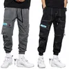 Lente Streetwear Casual Broek Mannen Ribben Harem Joggingbroek Mannelijke Slim Fit Zomer Cargo Broek Multi-Zakken Vrouwen Broek e8zZ #