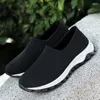 Casual Shoes Women Slip On Red Loafers Breathable Light Comfortable Lady Femal Walking Sneakers Flats Size 41