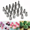 Moldes de cozimento Bakeware 24pcs bolo de aço confeiteiro tubulação decoração bicos dicas ferramenta