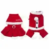 Jaquetas PUPCA Natal Roupas para Cães Pequenos Cães Santa Fantasia de Inverno Pet Saias para Poodle Yorkie Chihuahua Roupas Roupas de Gato