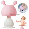 PACIFIERS# SILE BABY TEETER FÖR TÅGAR MUSHROOM TEETTHING TOY RATTLE MOLAR Mjuk säkerhetsgummar gåva ZZ Drop Delivery Kids Maternity Feedi Dhtuh